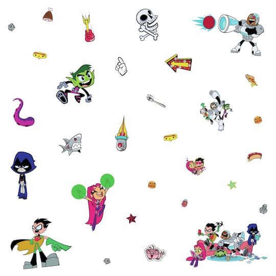 RoomMates Teen Titans Go! Peel & Stick Wall Decals